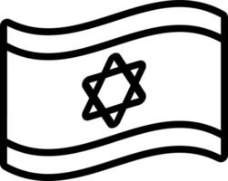 línea icono para Israel vector
