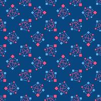 Neural Network Deep Learning vector colored seamless pattern