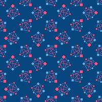 Neural Network Deep Learning vector colored seamless pattern