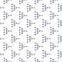 Neural Network Machine Learning vector colored seamless pattern