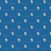 Neural Network Text Generation vector colored seamless pattern