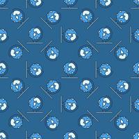 Vector Earth Globe on Stand concept colored seamless pattern
