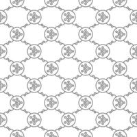 Circle with Artificial Neural Network vector line seamless pattern