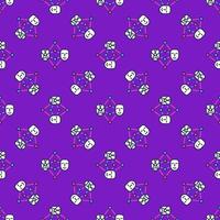 Face Generation with Neural Network vector colored seamless pattern