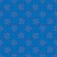 AI Neural Network Technology vector colored seamless pattern