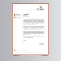 Corporate Letterhead Template. Free Download vector