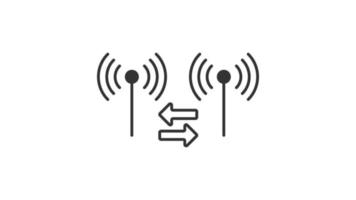 Router, Communication concept animated icon video