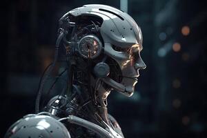 AI Artificial or machine intelligence concept. photo