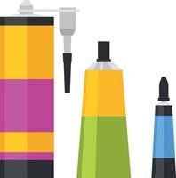 Vector Image Of Colorful Glue Tubes