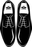 Vector Image Of Fashionable Black Shoes