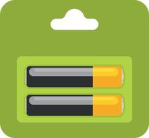 Vector Image Of A Pack Of Two Alkaline Batteries