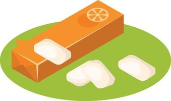 Vector Image Of A Box Of Chewing Gums