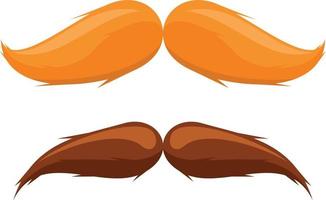 vector imagen de dos tipos de Bigote