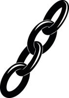 Black And White Image Of A Chain vector