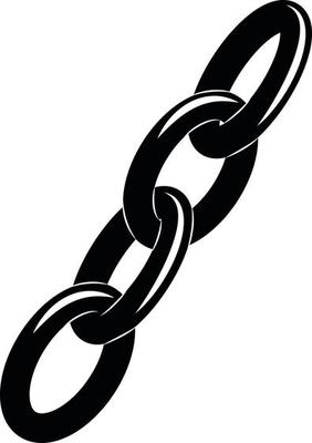 Black And White Image Of A Chain