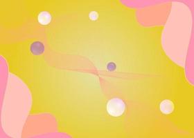 Yellow pink creative abstract background vector