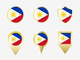 Vector flag set of Philippines