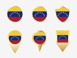 vector bandera conjunto de Venezuela