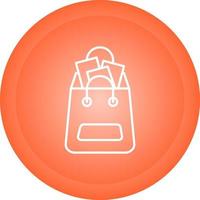 icono de vector de bolsa de compras