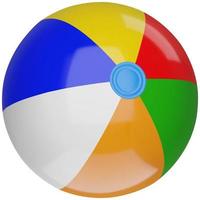 realistic beach ball vector