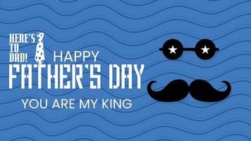happy father's day banner design with element vector file