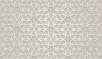 Arabic seamless pattern design element related to Islamic ornament vector