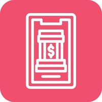 Mobile Banking Icon Vector Design