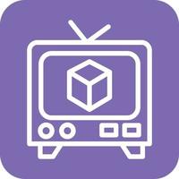 diseño de vector de icono de televisión