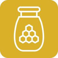 Honey Jar Icon Vector Design