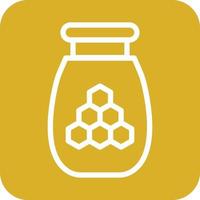 Honey Jar Icon Vector Design