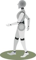 Vector Image Of A Humanoid Robot