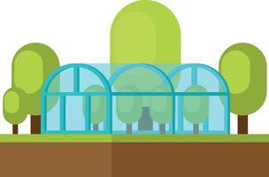 Vector Image Of A Greenhouse