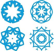 Four Decorative Objects In Vector Format