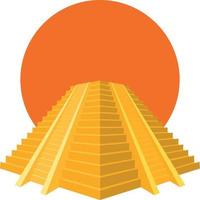 Vector Illustration Of A Typical Pyramid From Ancient Times