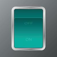 Vector Image Of An Electric Switch On Grey Background