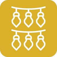New Year Lights Icon Vector Design