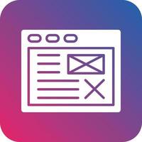 Wireframe Icon Vector Design