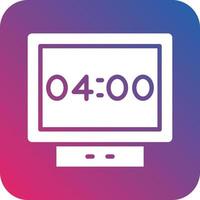 Digital Clock Icon Vector Design