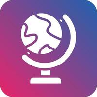 Globe Stand Icon Vector Design
