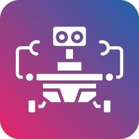 Space Robot Icon Vector Design