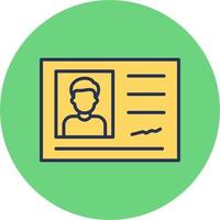 Identification Card Vector Icon
