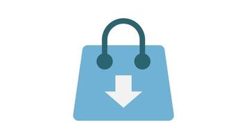 Put Shopping Cart, Online shopping concept animated icon video