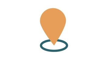 Location, Online shopping concept animated icon video