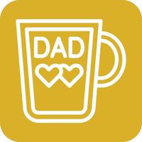 DAD Mug Icon Vector Design