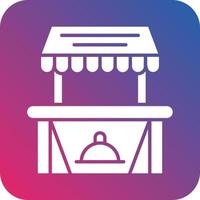 Food Stall Icon Vector Design