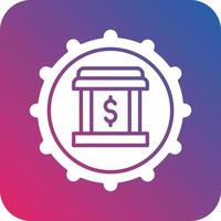Banking System Icon Vector Design