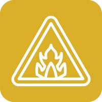 Flammable Icon Vector Design