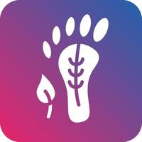 Carbon Footprint Icon Vector Design