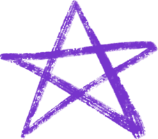 illustration, stars pencil outline effect, hand drawn stars, doodles with pencils png