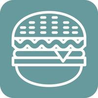 hamburguesa icono vector diseño